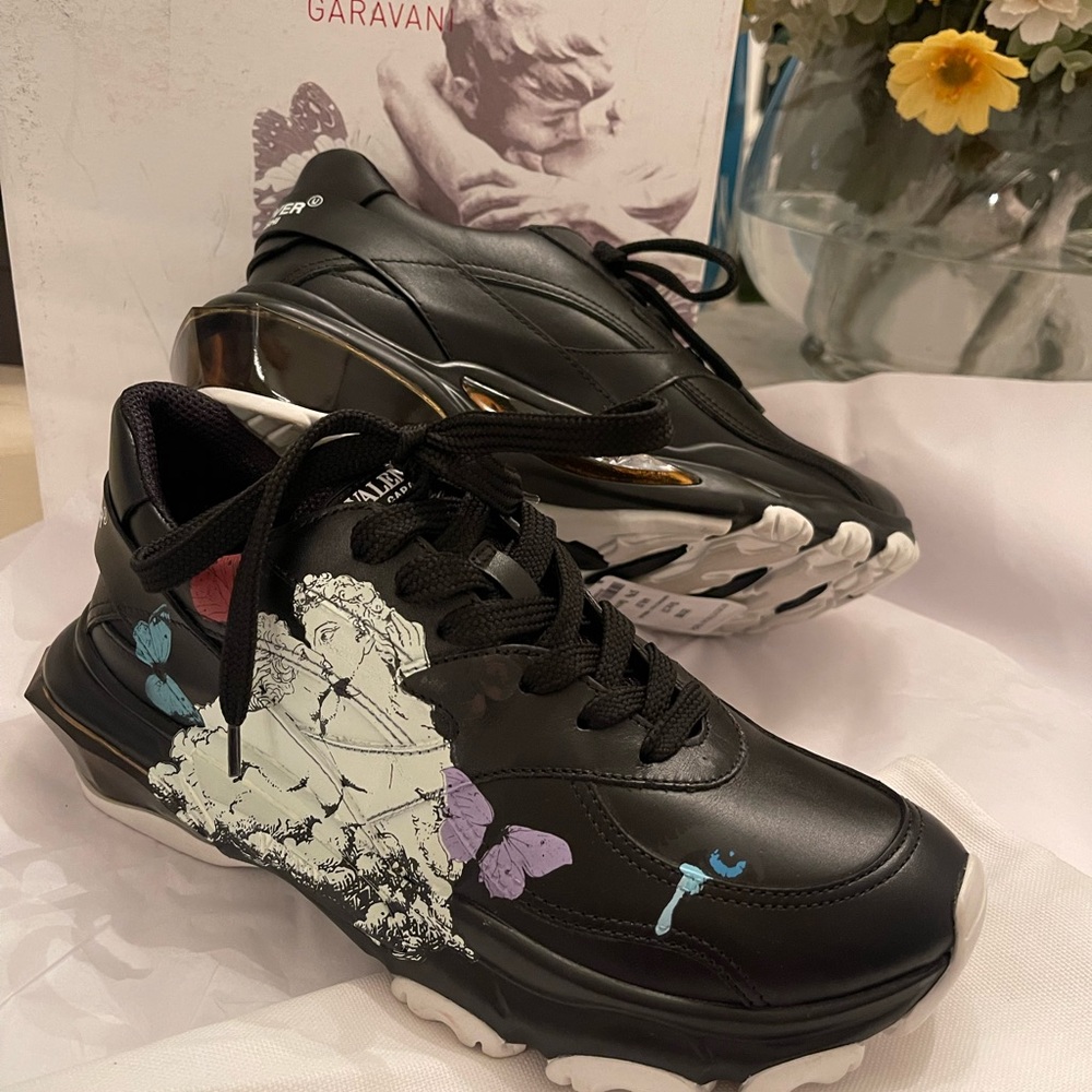 ‼️‼️‼️SOLD‼️‼️‼️valentino garavani undercover Jun takahashi women sneaker black - Picture 10 of 10